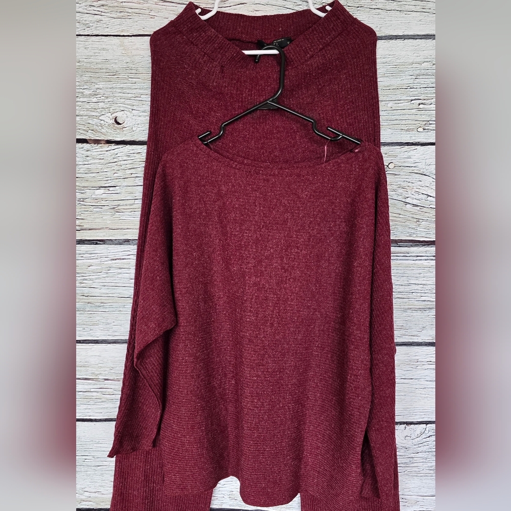 2piece burgundy set